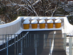 Snow melting system installed in runaway truck ramp.