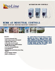 Snow Melting System Thermostats Data Sheet