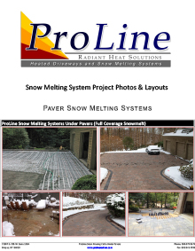 Snow melting systems under pavers