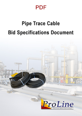 Self-regulating pipe trace cable bid specifications.