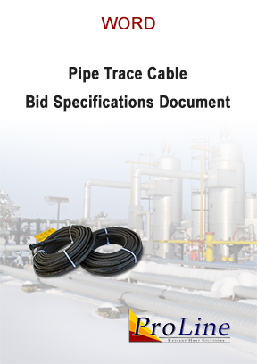 Self-regulating pipe trace cable bid specifications in Word.