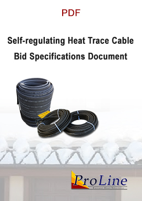 Self-regulating roof heating cable bid specifications (PDF)