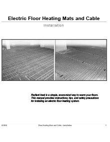 Floor heating systems installation manual