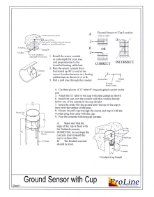 In-ground snow sensor installation instructions.