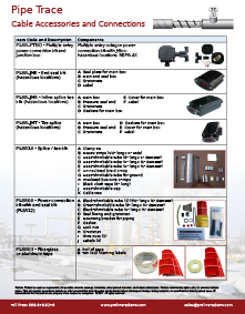 Pipe trace cable, controls and accessories technical guide