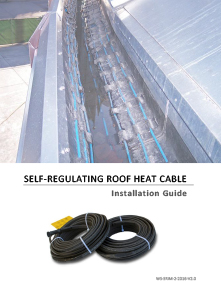 Self-regulating roof heating cable installation manual