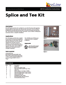 Roof Heating Cable Slice and Tee Kit Installation Instructions