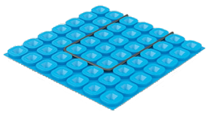 Prodeso floor heating membrane and heat cable