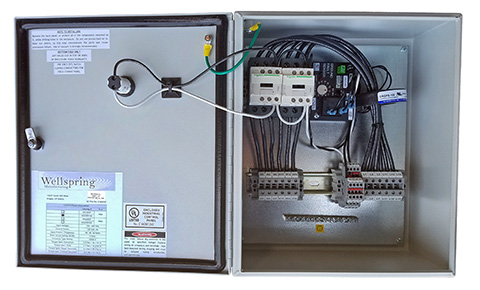 Contactor panel with GFEP