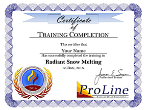 Training certificate of completion.