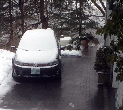 Heated driveway system.