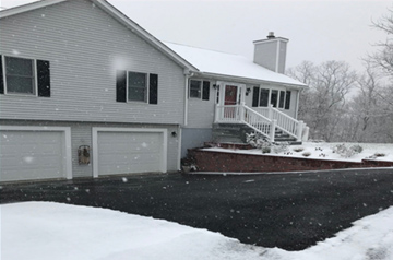 Heated driveway in Idaho.