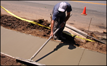 Installing radiant heat in concrete